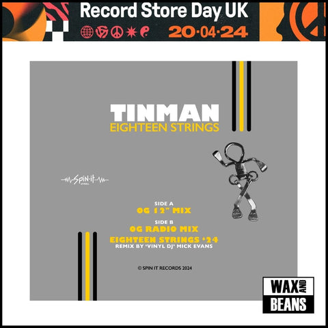 Tinman - Eighteen Strings (Original Mixes) (12" Silver Vinyl) (RSD24)
