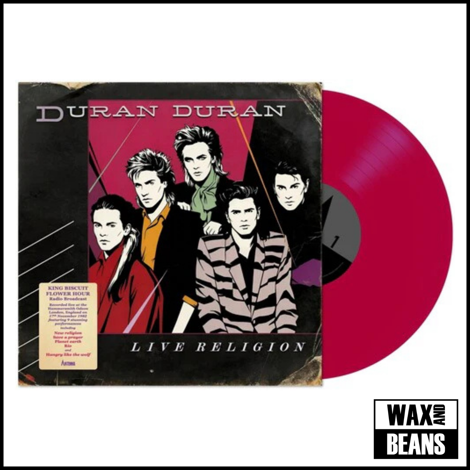 DURAN DURAN RELIGION レコード Duran Duran - Live Religion (Violet Vinyl) – Wax and Beans
