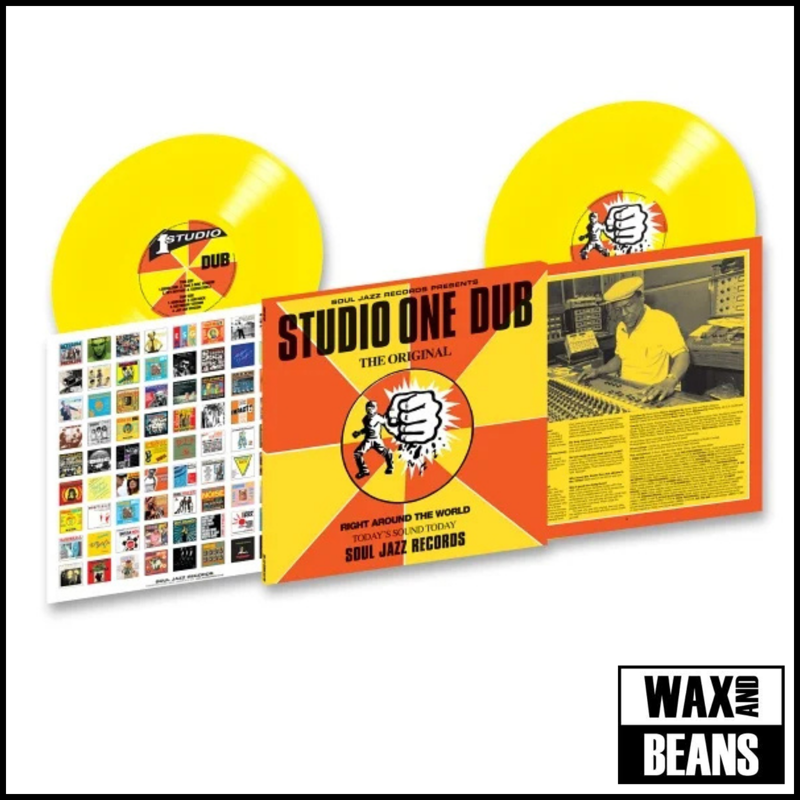 soul jazz books / studio one records 廃版 Various Artists - Soul Jazz Studio One Dub (2LP Yellow Vinyl