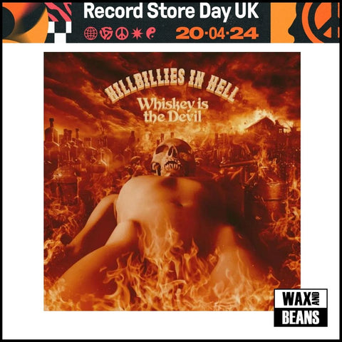 Various Artists - Hillbillies In Hell: Whiskey Is The Devil (Random 'Hooch Hellscape' Splatter or 'Binge Blackout' Black Vinyl) (RSD24)