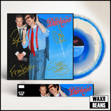 The Darkness - Dreams On Toast (Limited to 250 Copies) (Wax and Beans White & Blue Sunburst Vinyl with SIGNED Sleeve) (Numbered Slice) (Now Spinning 002) + Wooden Block Display Stand