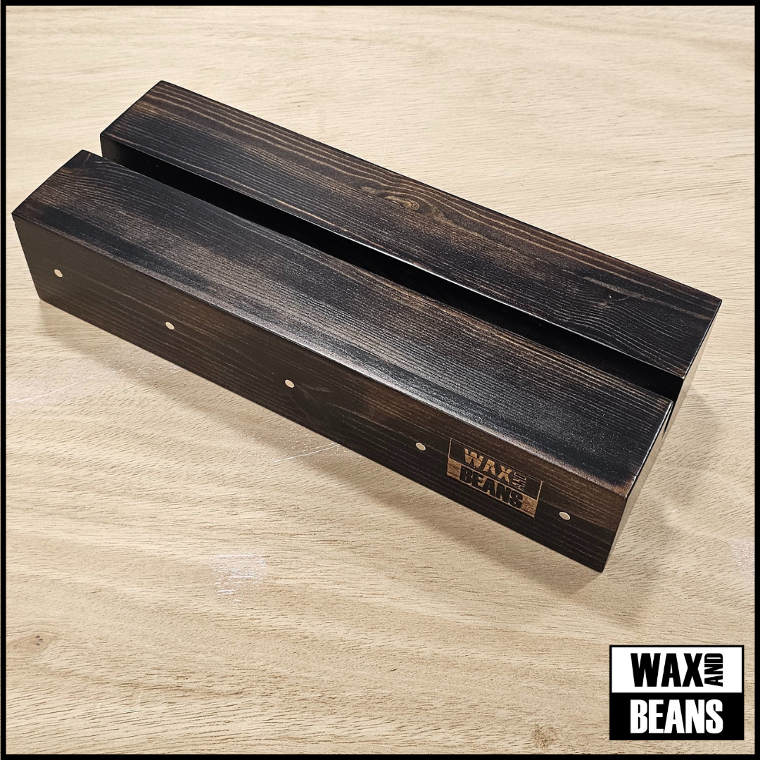 Wax and Beans Exclusive Now Spinning Block (Solid Wood Record Display