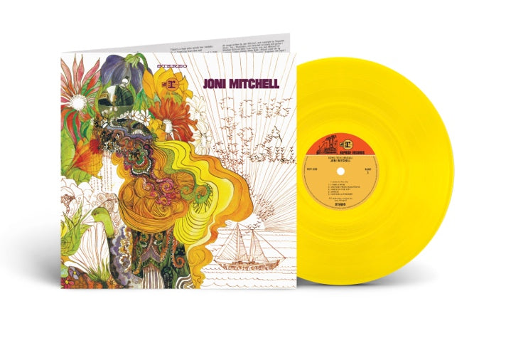 Joni Mitchell ‎– Song To A Seagull, Yellow Coloured Vinyl LP
