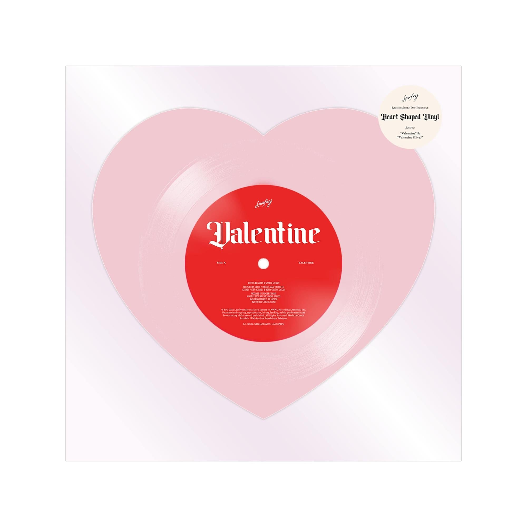 Laufey - Valentine (Pink Heart Shaped 12