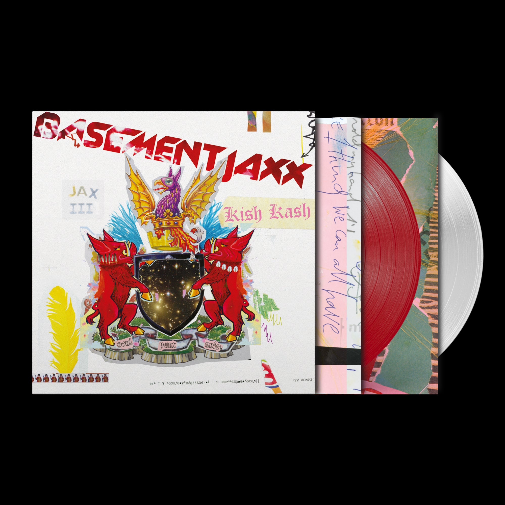 Basement Jaxx – Kish Kash, 2xLP Red & White Coloured Vinyl