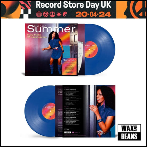 Donna Summer - "Many" States Of Independence (RSD 2024) (Transparent Blue Vinyl) (RSD24) SLIGHT CORNER DINK TO SLEEVE