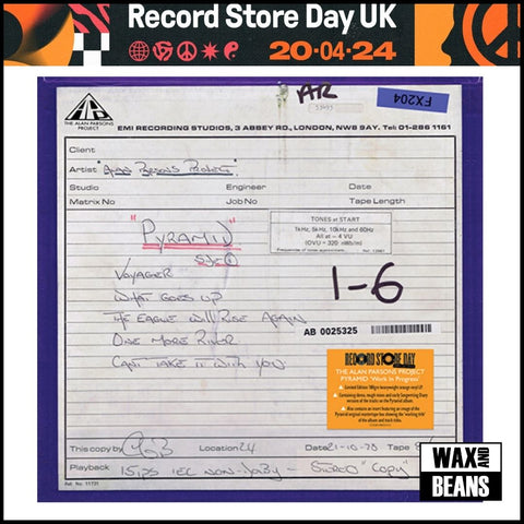The Alan Parsons Project - Pyramid ‘Work in Progress’ (Orange Vinyl) (RSD24)