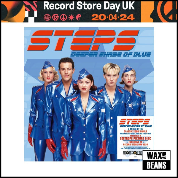 Steps - Deeper Shade Of Blue – The Remixes (Zoetrope Vinyl) (RSD24) SLIGHT CORNER DINK TO ONE CORNER OF THE SLEEVE