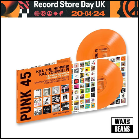 Various Artists - Punk 45: Kill the Hippies! Kill Yourself! The American Nation Destroys Its Young (2LP Orange Vinyl) (RSD24)