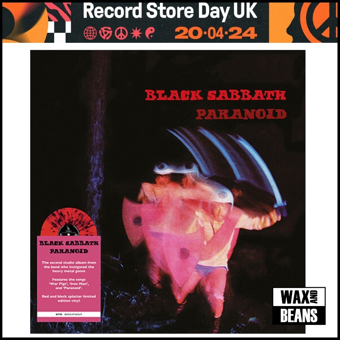 Black Sabbath - Paranoid (Splatter Vinyl) (RSD24) – Wax and Beans