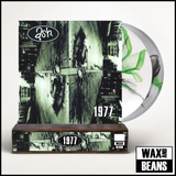 Ash  - 1977 (30th Anniversary) (Now Spinning 050) (2LP Green & Black Inkplosion Vinyl) (Limited to 200 Copies w/ Signed & Hand-Numbered Magnetic Slice) + Wooden Block Record Display Stand