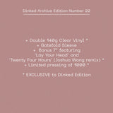 Athlete - Tourist (20th Anniversary Edition) (Dinked Archive Edition 22) (2LP Clear Vinyl + 7" + OBI Strip + Gold Foil Sticker)