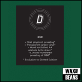 Blue Bendy - One Day This Will All Be Lore (Dinked Edition 443) (Transparent Green Vinyl + A4 Hand-Scribbled Acetate Lyric Sheet) (Numbered)