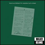 Blue Bendy - One Day This Will All Be Lore (Dinked Edition 443) (Transparent Green Vinyl + A4 Hand-Scribbled Acetate Lyric Sheet) (Numbered)