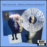 Night Swimming - Melting, Sometimes Bleeding EP (Dinked Edition 401) (Clear & Blue Splatter Vinyl + Signed & Numbered Alternative Artwork Print + Postcard)