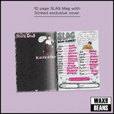 SLAG - Losing (Dinked Edition 388) (Clear With Pink & White Splatter + Mag + Signed & Hand-Numbered Photo)