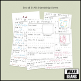 1000 Rabbits - Are We Friends Yet? EP (Dinked Edition 409) (12" Pearl Lagoon Vinyl + 5 A5 Friendship Forms + Blank Friendship Form) (Numbered)