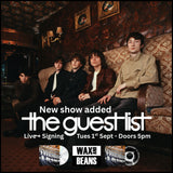 The Guest List - Live + Signing (Ticket + CD) - Tuesday 1st September - **Doors 5pm**