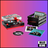 The Rolling Stones - 3 Inch Mini Bluetooth Turntable + 6 Singles