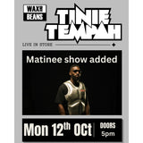 Tinie Tempah - Matinee Show Added - Live In Store Show (CD + Entry) - Monday 12th October - Doors 5pm