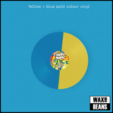 Happy Mondays - Pills ‘n’ Thrills and Bellyaches (Dinked Archive Edition A.32) (Yellow + Blue "Vinyl Pill" Split Vinyl + 12x12 Print + Foil Sticker + Obi-Strip) (Numbered)