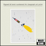 White Denim - 13 (Dinked Edition 391) (Black & Yellow Split Vinyl + Signed & Hand Numbered Art Print + Sticker)