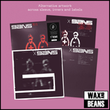 GANS - GANS (Dinked Edition 447) (Blood Marble Vinyl w/ Alt Artwork On Sleeve, Inners & Labels + A2 Poster)