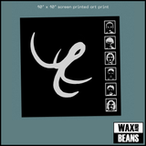 Ugly - The South Facade (Dinked Edition 435) (Clear Glass w/ Cyan Accent Vinyl + Postcard + Screen Printed Art Print)