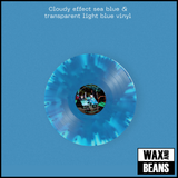 Bodega - All Inside Aquarium (Dinked Edition 422) (Cloudy Sea Blue & Transparent Light Blue Vinyl + Bonus 7" + A6 Art Card + Lyric Booklet)
