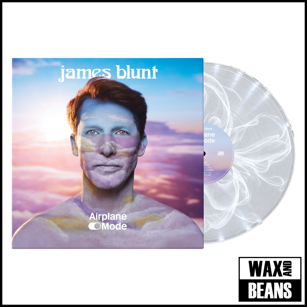 James Blunt - Airplane Mode (Clear & White Inkplosion Eco-Vinyl)