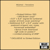 Mildred - Fenceline (Dinked Edition 393) (UPS Brown Vinyl + Signed & Numbered Poster + Bonus Poster)