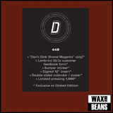 Lambrini Girls - No Refunds (Dinked Edition 440) ('Don't Dink Shame' Magenta Vinyl + Customer Feedback Form + Art Card + Bumper Sticker + Double Sided Calender/Poster)