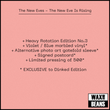 The New Eves - The New Eve Is Rising (Dinked Heavy Rotation Edition HR03) (Violet & Blue Marbled Vinyl + Signed Postcard)