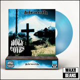 Holy Coves - Hiraeth (Now Spinning 046) (Wax and Beans Exclusive Translucent Sky Blue Vinyl + Signed Sleeve) (w/Signed & Hand-Numbered Slice) (Limited To 200 Copies) + Wooden Block Record Display Stand