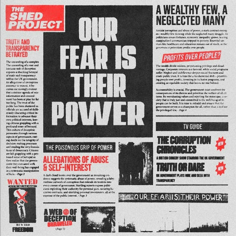 The Shed Project - Our Fear Is Their Power (Signed CD)