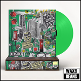 Keyside - Keyside (Now Spinning 047) (Indies Green Vinyl) (Limited to 200 Copies w/Signed + Hand-Numbered Slice) + Wooden Block Record Display Stand