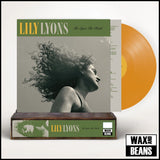 Lily Lyons - Re-Open The World (Mustard Yellow Vinyl) (Limited To 100 Copies) (Now Spinning 016) (Signed + Hand Numbered Slice) + Wooden Block Display Stand