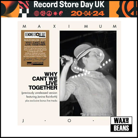 Maximum joy - Why Can't We Live Together (Clear Vinyl) (RSD24)