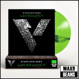 Simple Minds - Sacrosanct (Now Spinning 073) (Green & Black Inkplosion) (Limited to 300 Copies w/ Hand-Numbered Slice Signed By Jim & Charlie) + Wooden Block Record Display Stand