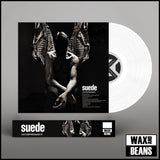 Suede - Antidepressants (White Vinyl) (Limited To 200 Copies) (Now Spinning 014) (Signed & Hand Numbered Magnetic Slice) + Wooden Block Display Stand