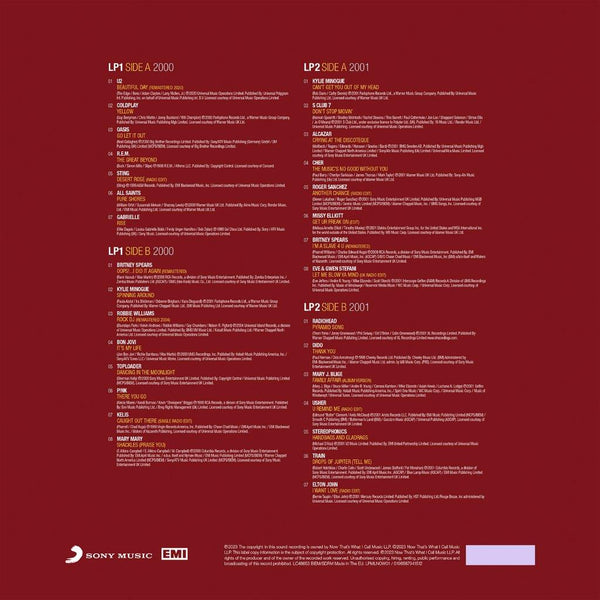 Various Artists - NOW: Millennium 2000 - 2001 (2LP Red & White Vinyl)