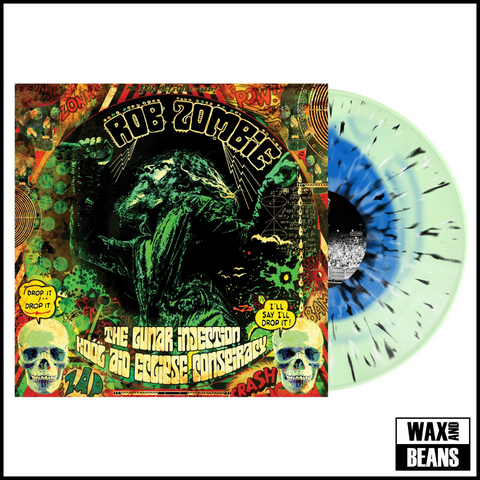 Rob Zombie - The Lunar Injection Kool Aid Eclipse Conspiracy (Blue in Bottle Green with Black and Bone Splatter Vinyl)