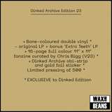 Unrest - Perfect Teeth (Dinked Archive Edition 23) (2LP Bone Vinyl + 16 Page Full Colour Fanzine)