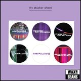 Just Mustard - WE WERE JUST HERE (Dinked Edition 366) (Purple with Black & White Splatter Vinyl)