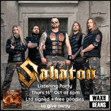 Sabaton - Listening Party - Thursday 16th Oct at 6pm (All names will be on the door)
