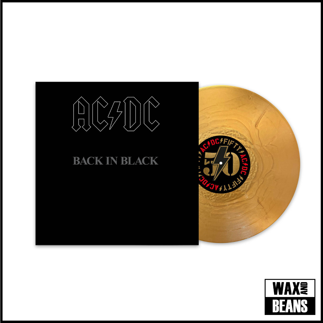 AC/DC - Back In Black (50th Anniversary) (Gold Vinyl) – Wax and Beans