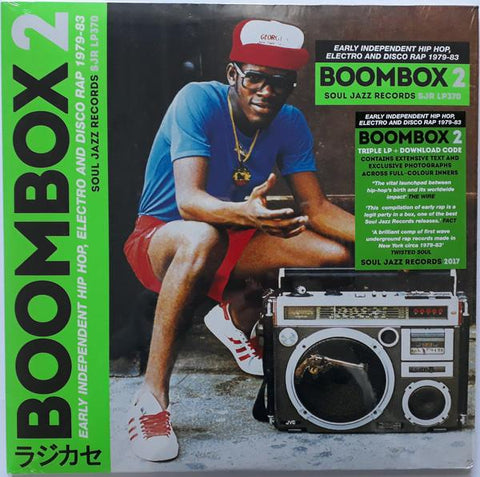 Various Artists: Boombox 2 (Early Independent Hip Hop, Electro And Disco Rap 1979-83) - Soul Jazz Records (3LP Gatefold Sleeve)