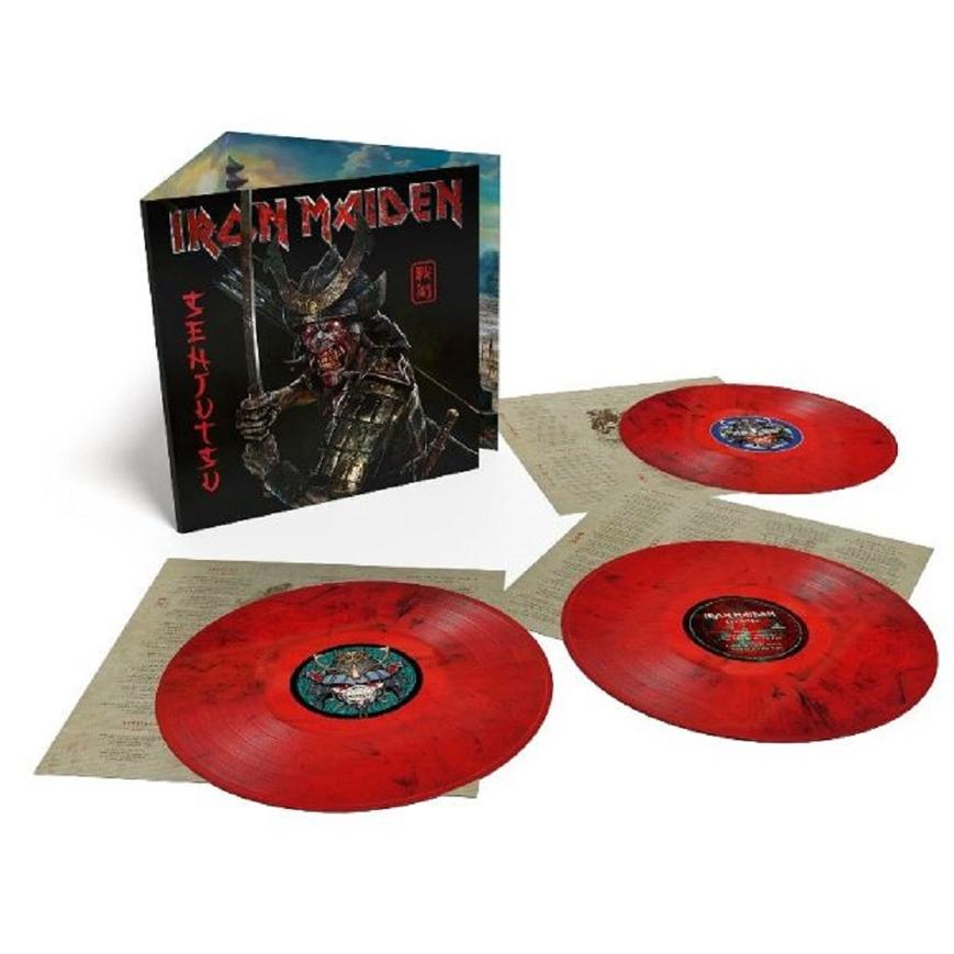 Iron Maiden - Senjutsu (3LP Red & Black Marble Vinyl With Trifold Sleeve)