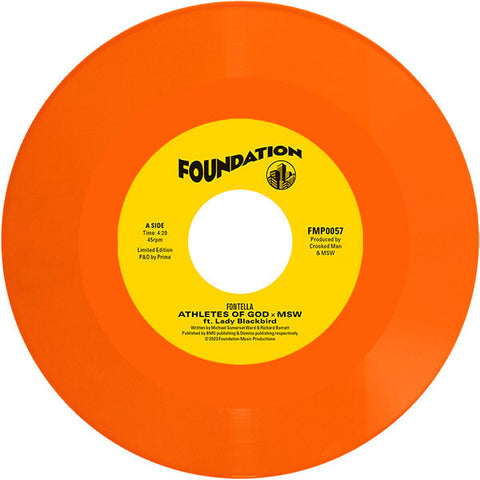 Athletes Of God, MSW, Lady Blackbird - Fontella/Don't Want To Be Normal (Orange Crush 7") RSD23