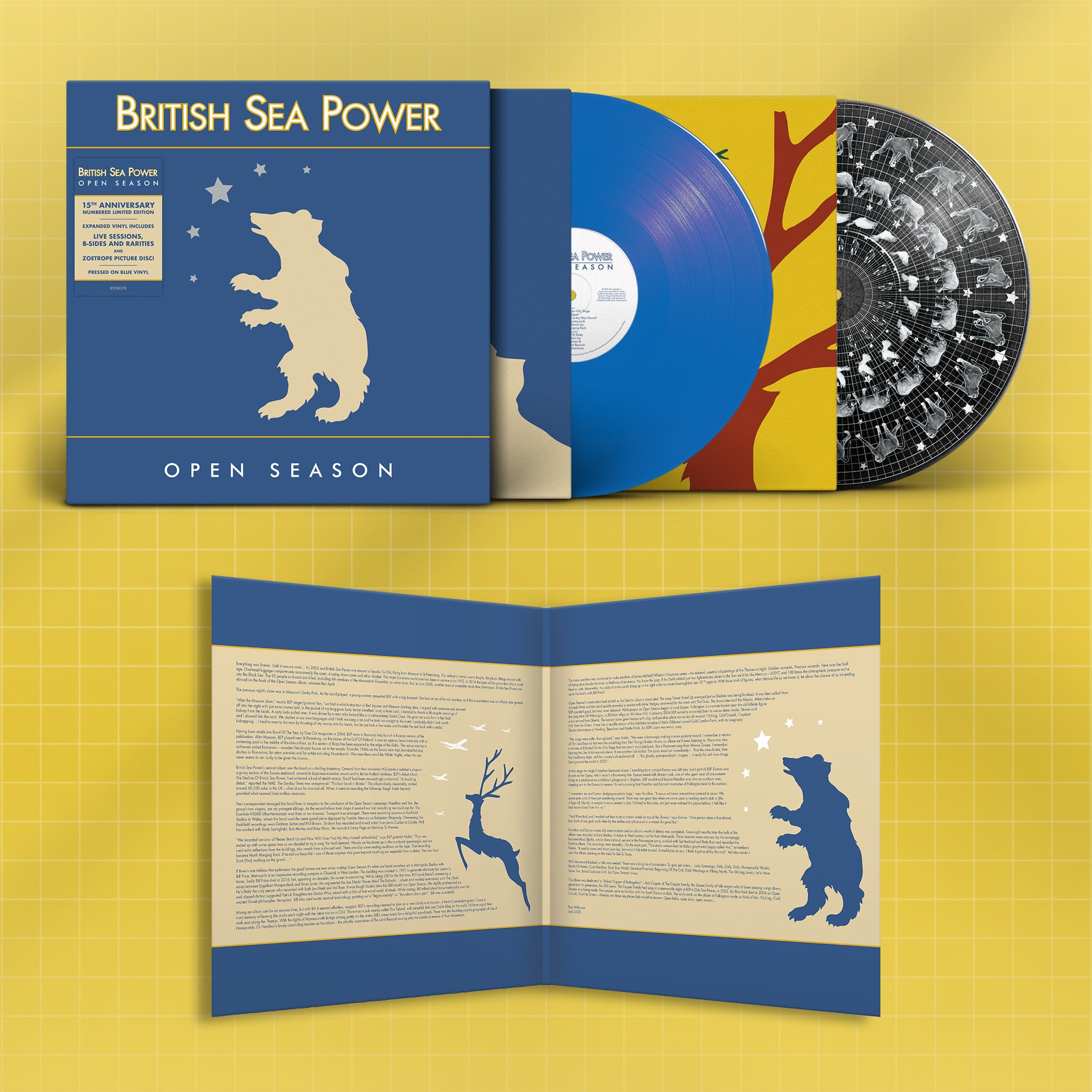 British Sea Power - Open Season (15th Anniversary Edition - 2LP Coloured & Zoetrope Vinyl)